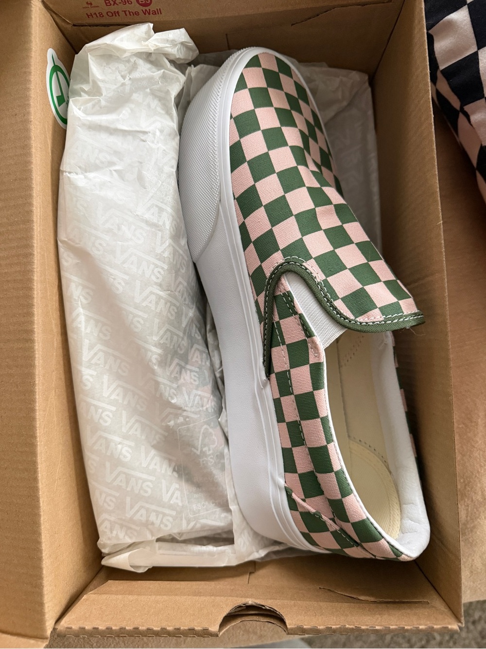 Vans Checkerboard Slip-On Sepia Rose & Cream